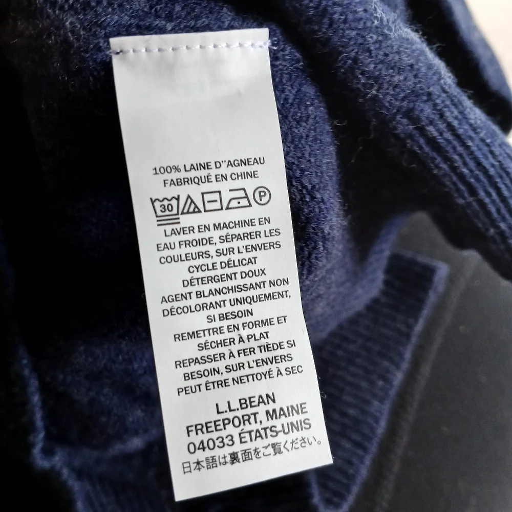 l.l bean ♡ lambswool sweater mens xxl blue v neck dad grandpa vintage preppy